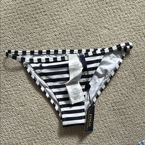 Polo Ralph Lauren navy stripe bikini bottom XS